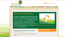 Desktop Screenshot of lessismore.org